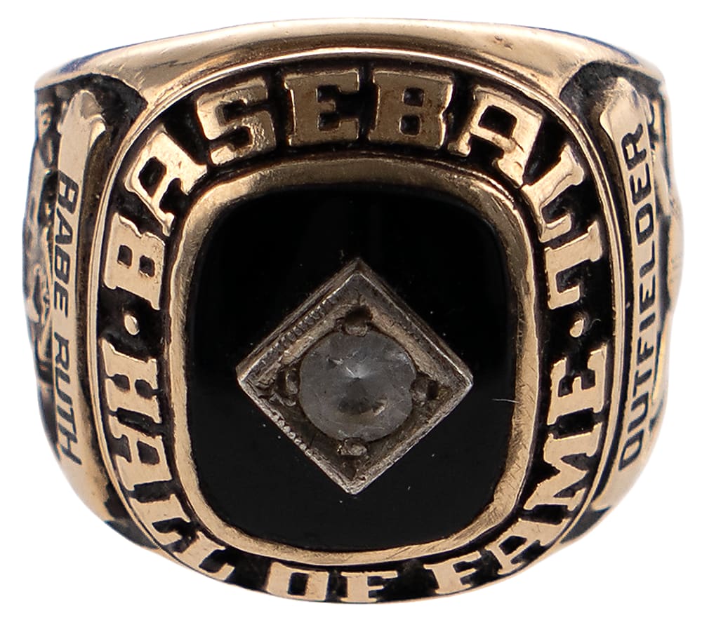 1936 Babe Ruth Hall of Fame Induction 10K Gold Commemorative Ring - Jeweler LOA