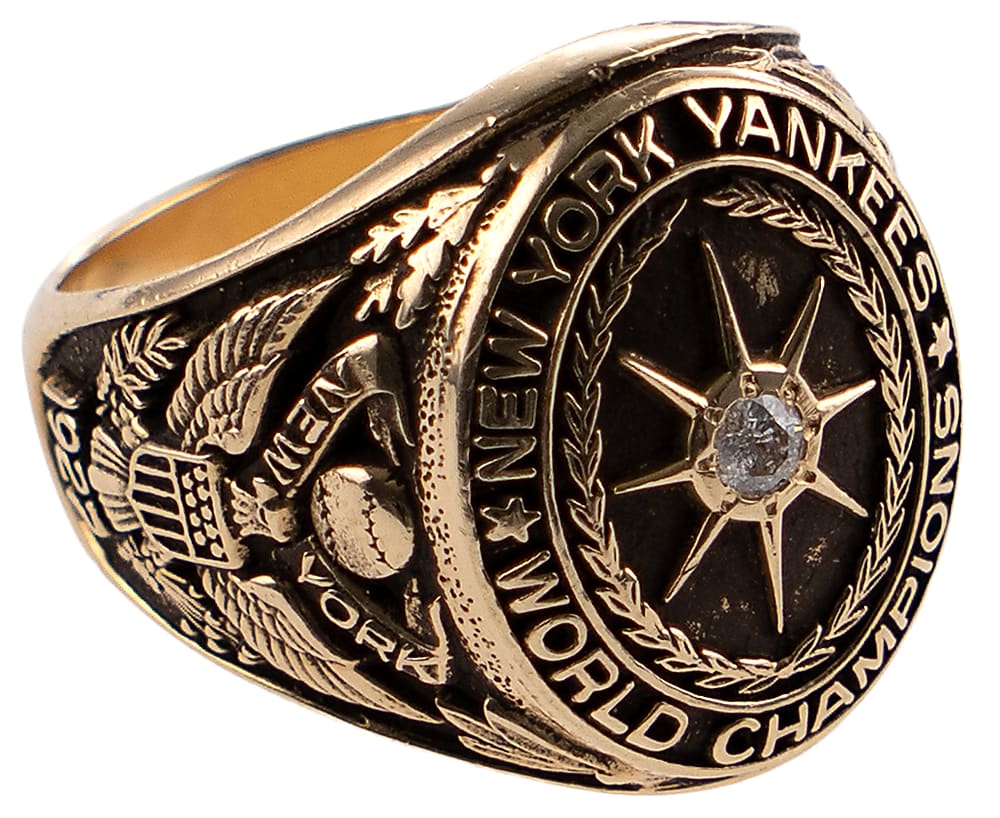 1927 Tony Lazzeri New York Yankees World Champions 14KT Gold Commemorative Ring - Jeweler LOA