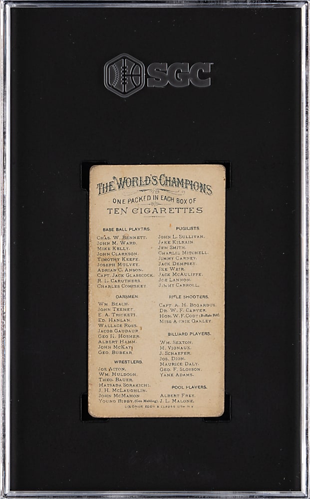 1887 N28 Allen & Ginter John L. Sullivan SGC VG 3
