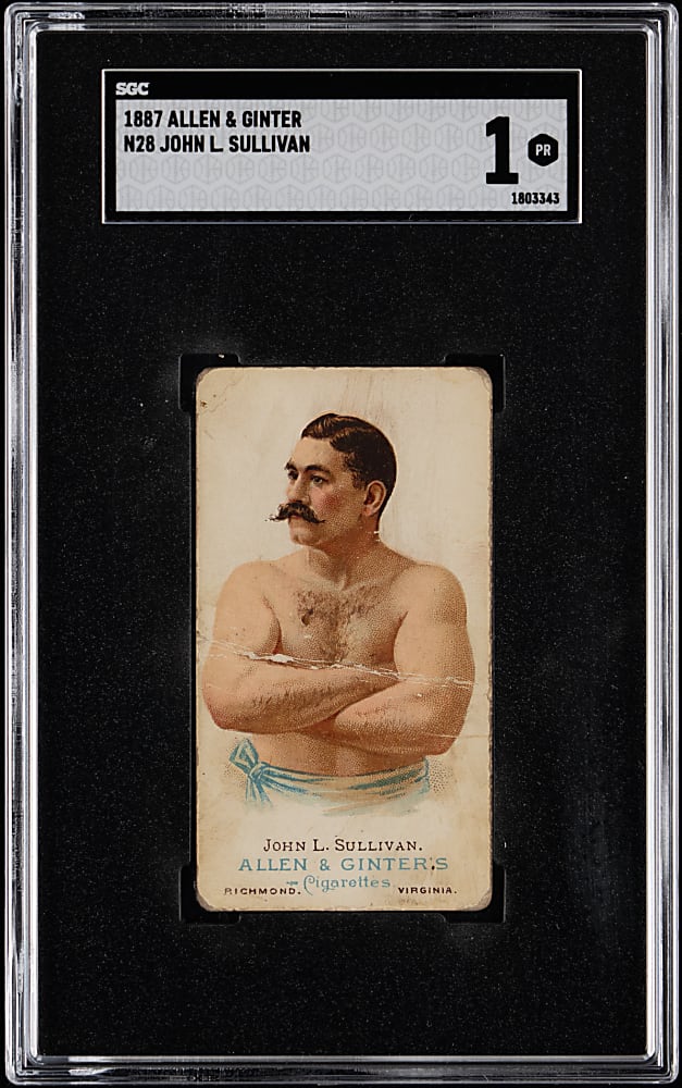 1887 N28 Allen & Ginter John L. Sullivan SGC POOR 1