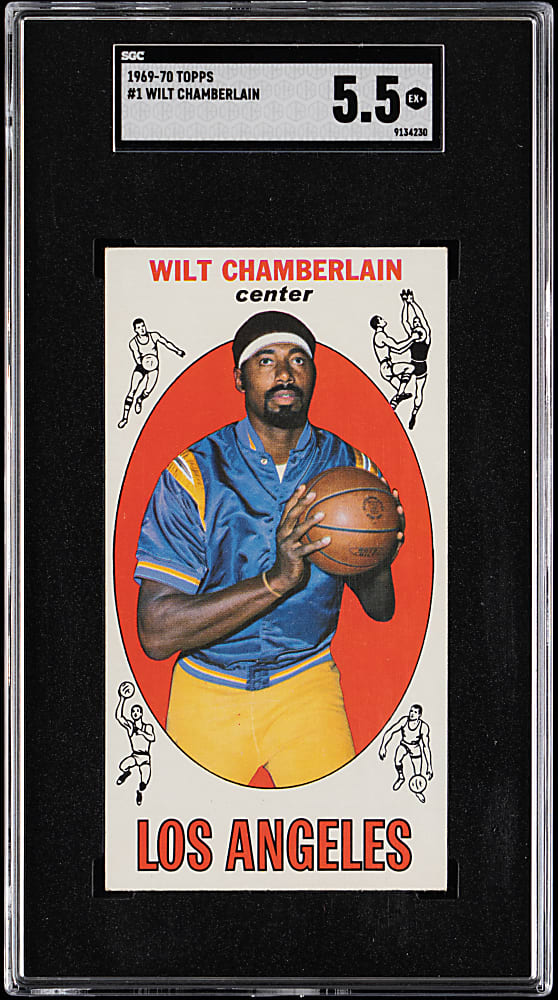1969-1970 Topps Basketball #1 Wilt Chamberlain SGC EX+ 5.5