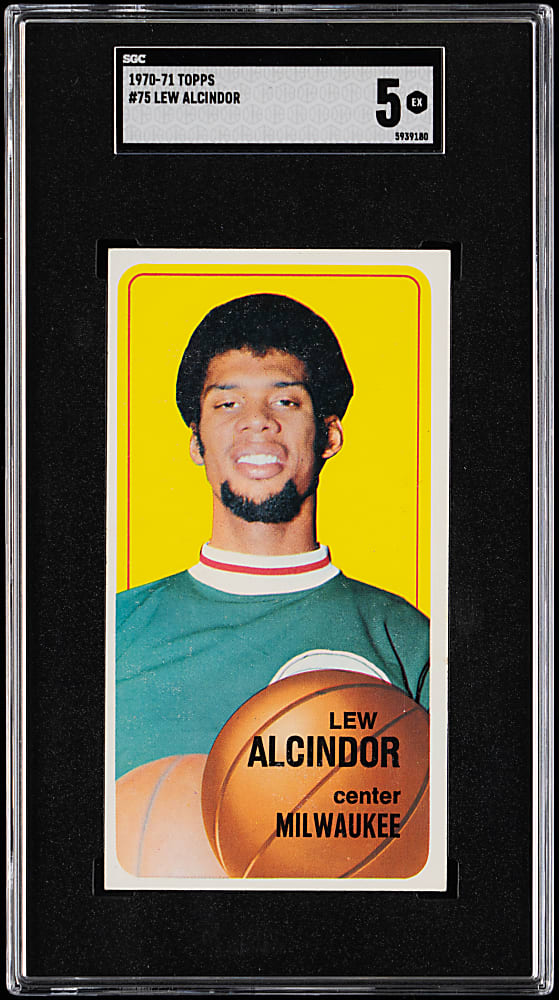 1970-1971 Topps Basketball #75 Lew Alcindor SGC EX 5