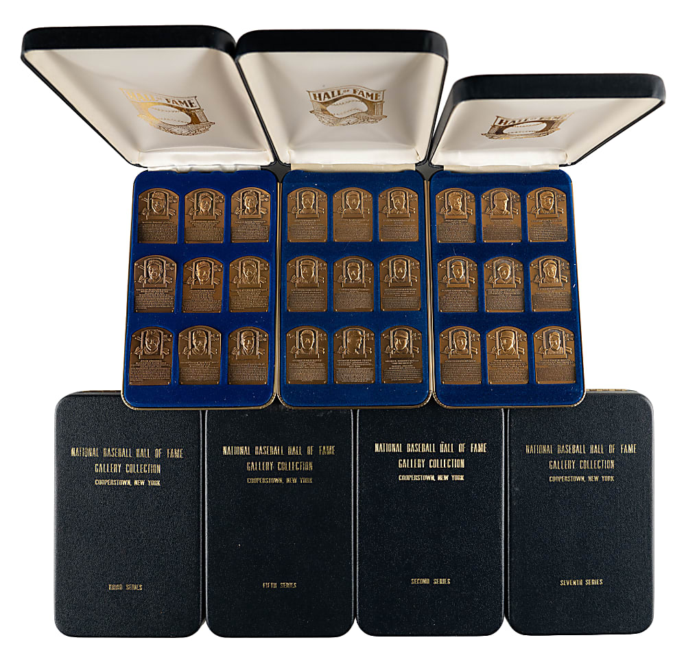 National Baseball Hall of Fame Gallery Collection Series 1-7 Complete Bronze Plaque Sets (Plus More)