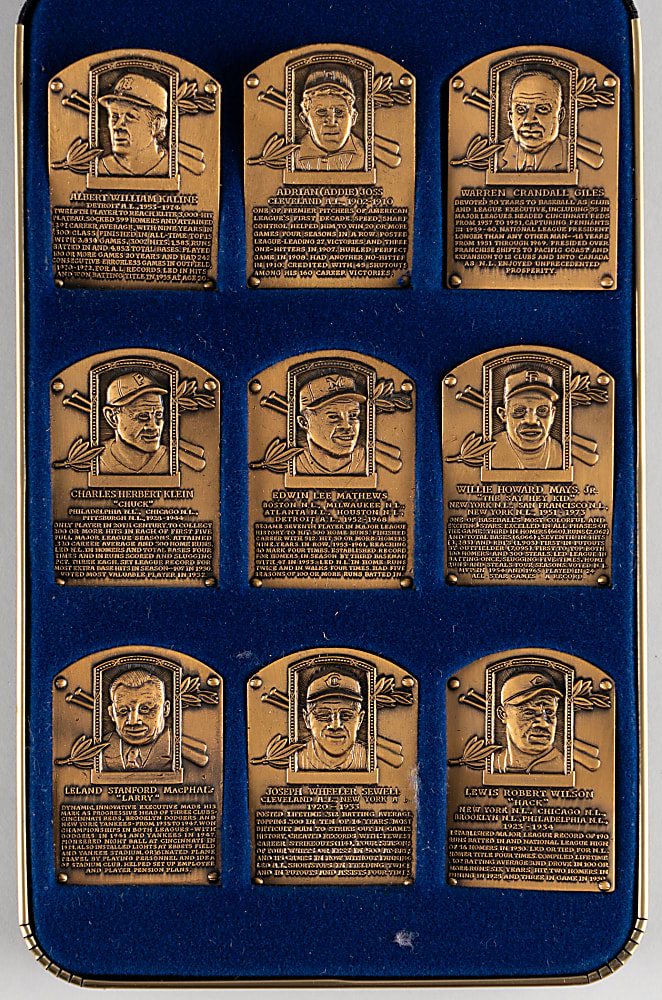 National Baseball Hall of Fame Gallery Collection Series 1-7 Complete Bronze Plaque Sets (Plus More)