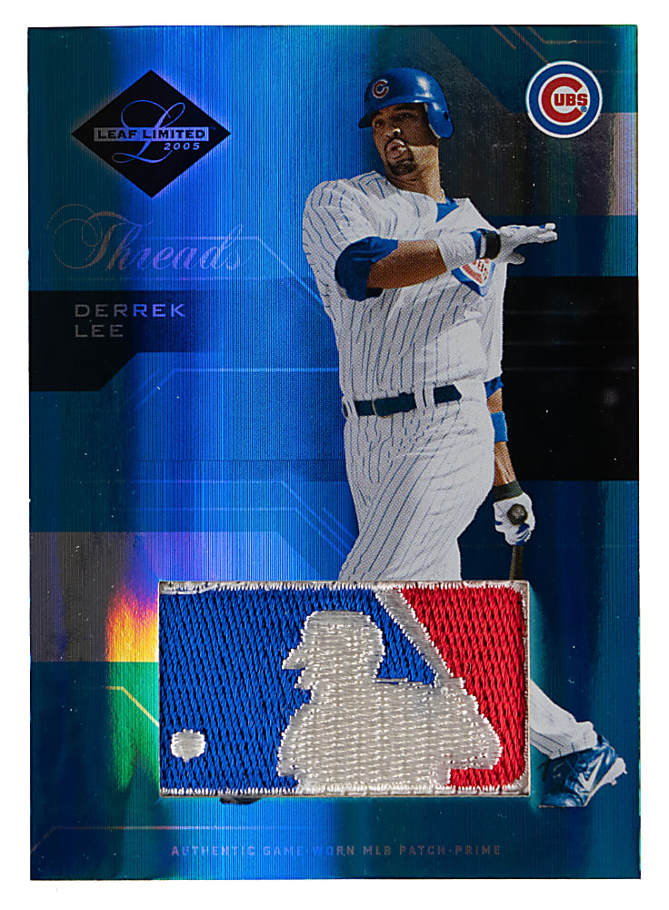 2005 Leaf Limited #124 Derrek Lee MLB Logoman Patch #1/1