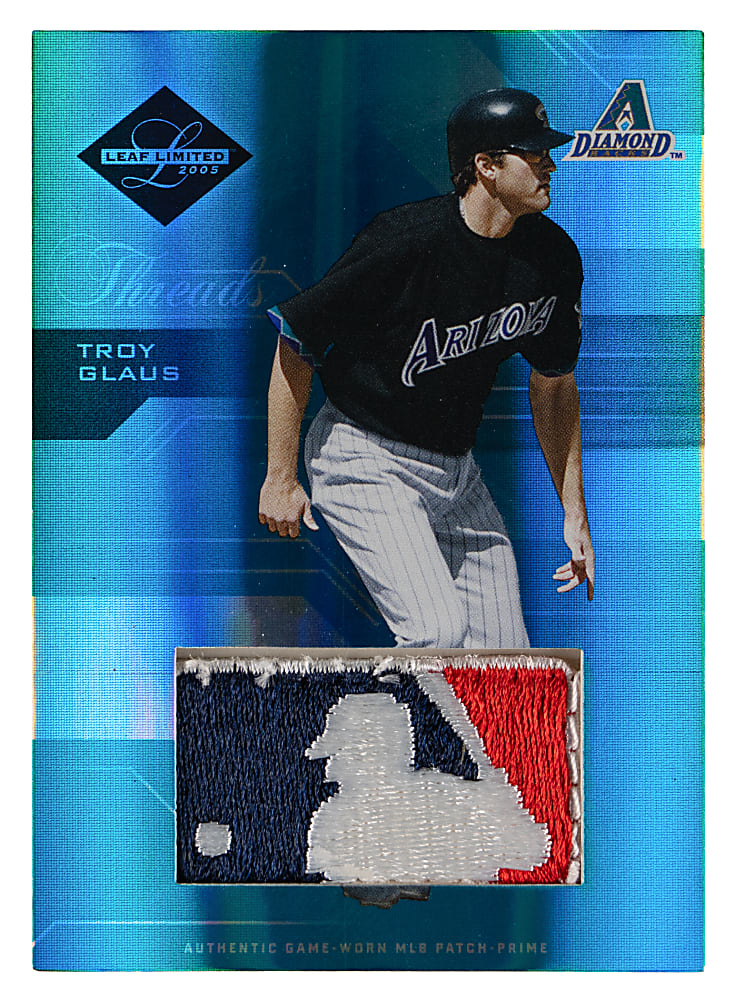 2005 Leaf Limited #81 Troy Glaus MLB Logoman Patch #1/1