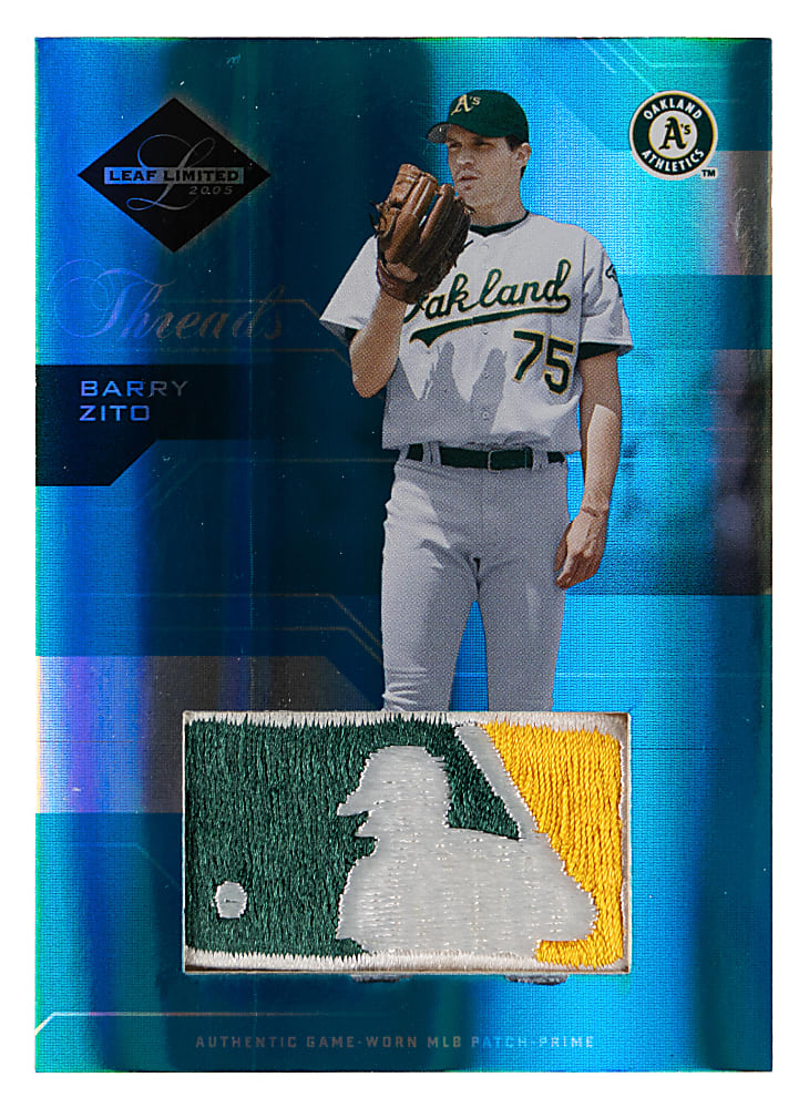 2005 Leaf Limited #88 Barry Zito MLB Logoman Patch #1/1