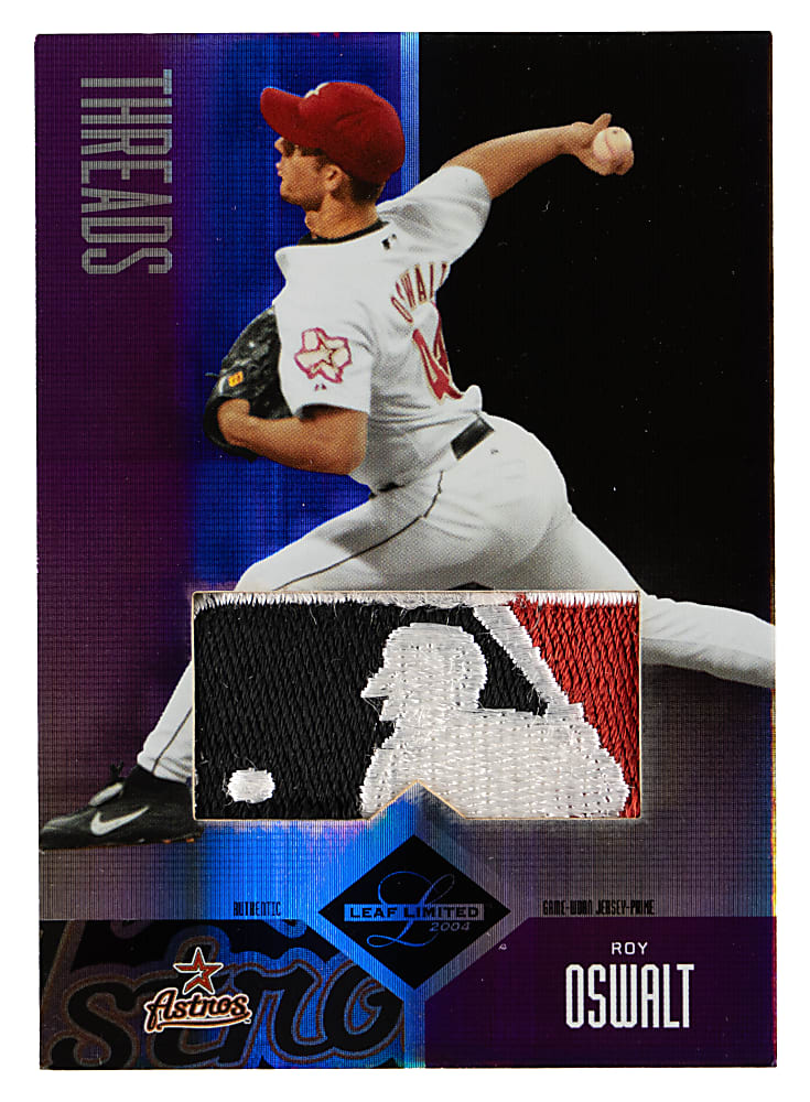 2004 Leaf Limited #240 Roy Oswalt MLB Logoman Patch #1/1