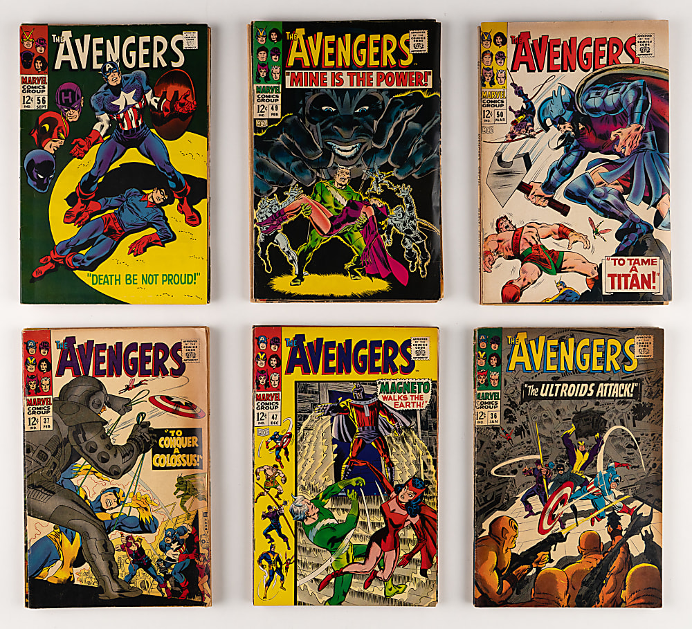 1966-1968 Marvel The Avengers Comic Books (24) Different Issues with Annuals #1 & #2