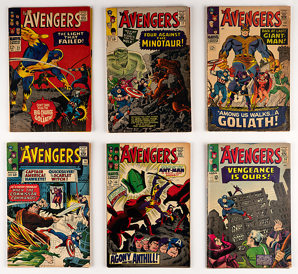 1965-1968 Marvel The Avengers #14-#52 Near-Complete Run (35/39) with #43 First Red Guardian & #48 First Black Knight