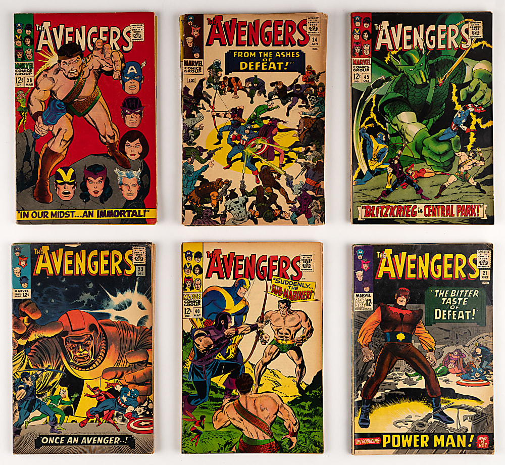 1965-1968 Marvel The Avengers #14-#52 Near-Complete Run (35/39) with #43 First Red Guardian & #48 First Black Knight