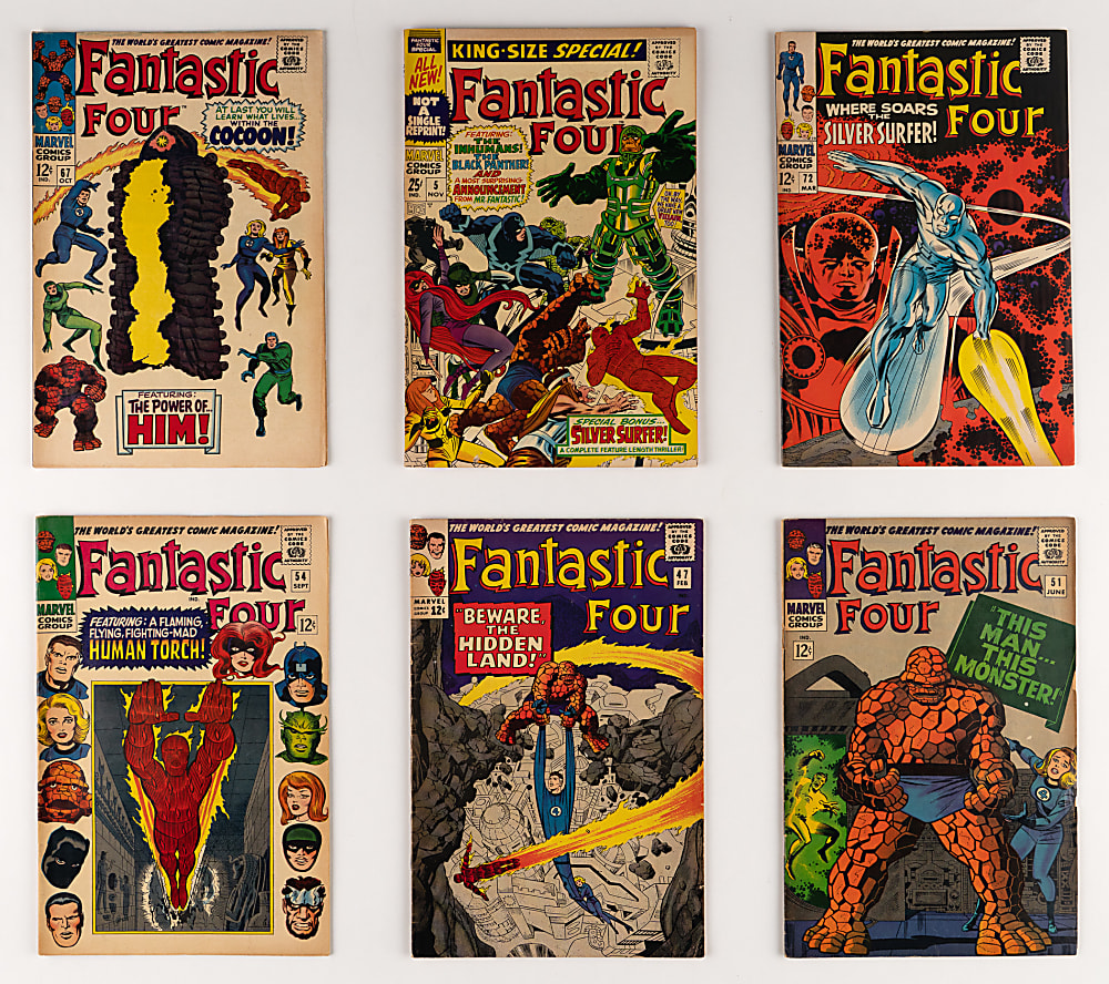 1965-1968 Marvel Fantastic Four Comics (27) with #67 First Him/Warlock