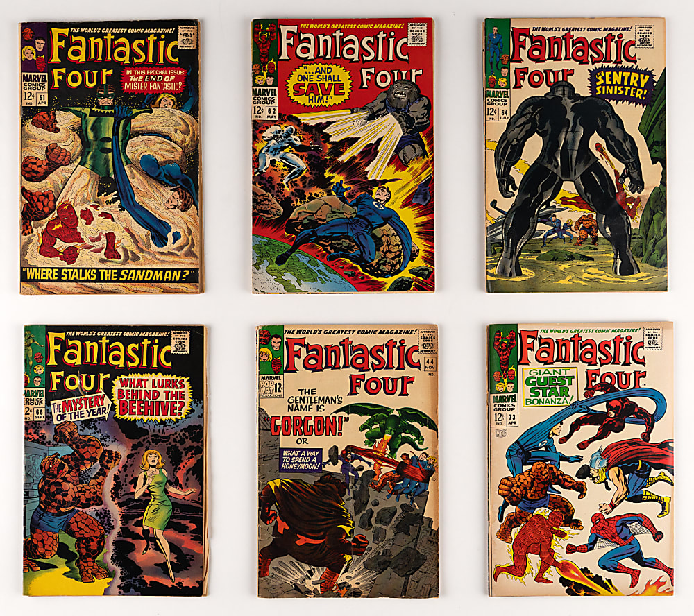 1965-1968 Marvel Fantastic Four Comics (27) with #67 First Him/Warlock