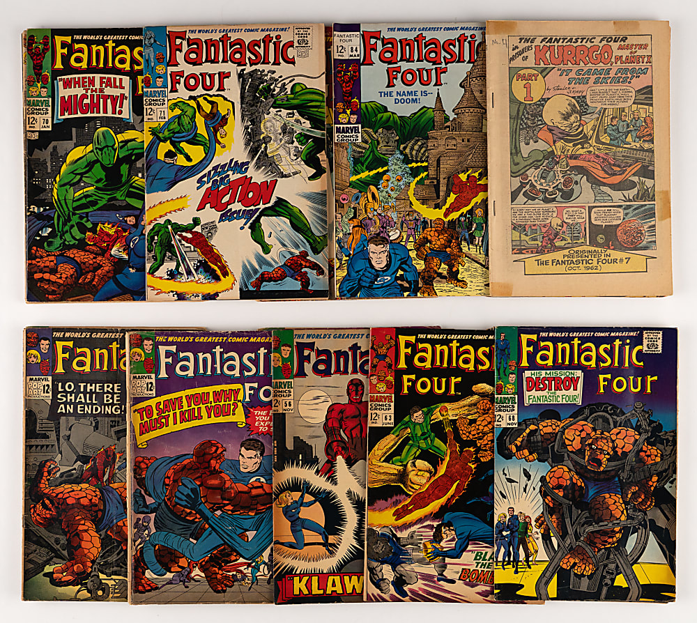 1965-1968 Marvel Fantastic Four Comics (27) with #67 First Him/Warlock