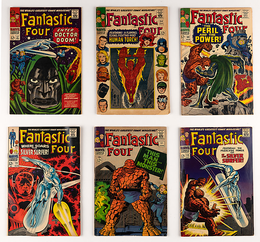 1966-1969 Marvel Fantastic Four Comics (24) Different Silver Age Issues