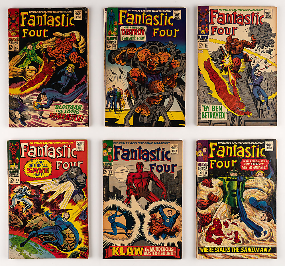1966-1969 Marvel Fantastic Four Comics (24) Different Silver Age Issues