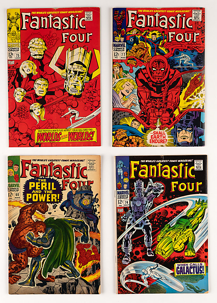 1966-1968 Marvel Fantastic Four Comics (10) - All with Silver Surfer