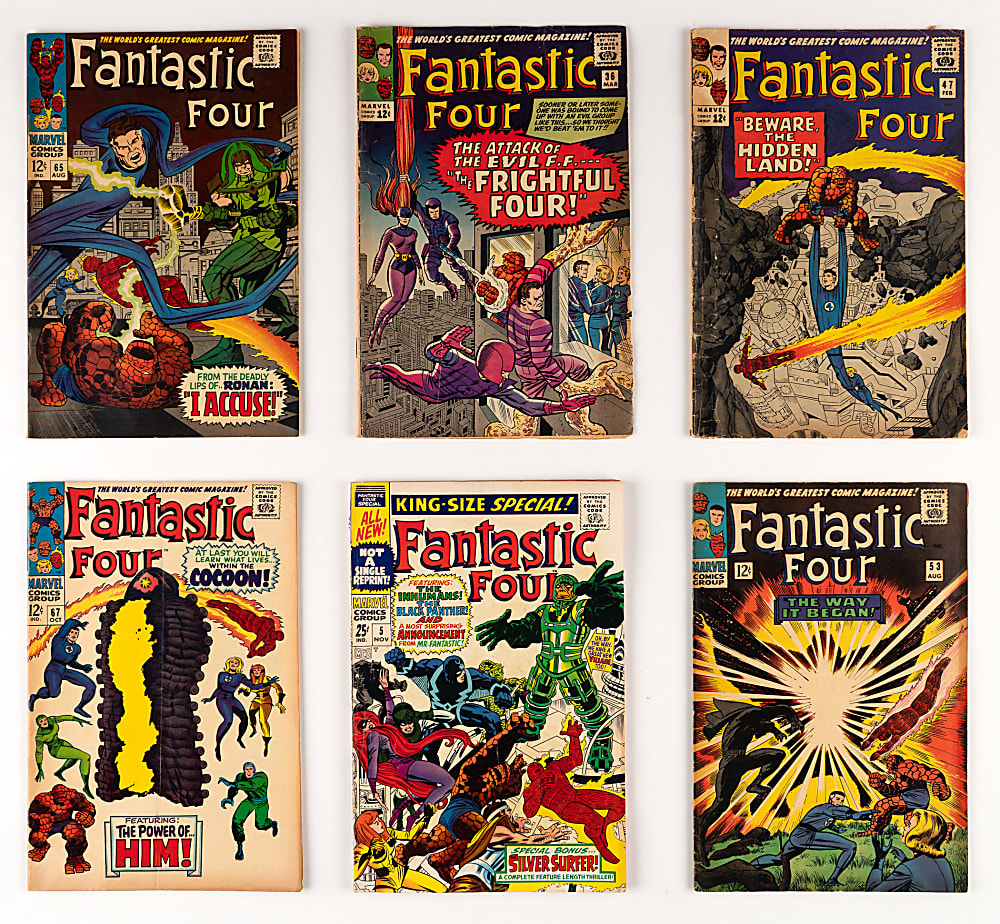 1965-1968 Marvel Fantastic Four Semi-Key Issues (8) with #36, #47, #53 & #67