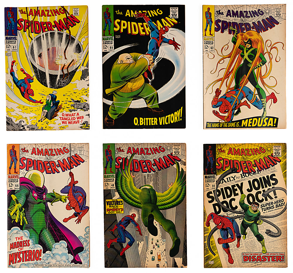 1967-1969 Marvel Amazing Spider-Man Issues #48-72 Partial Run (18/25)