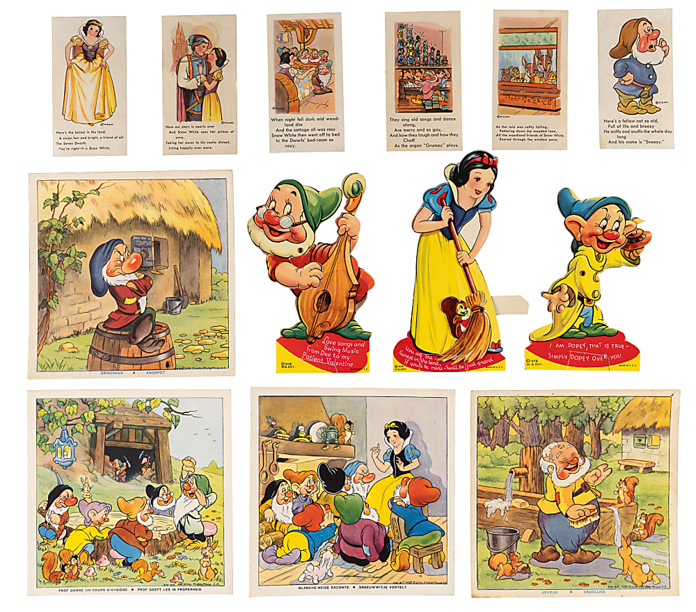 1938-1939 Snow White Complete Sets (4) – (58 Total Items)