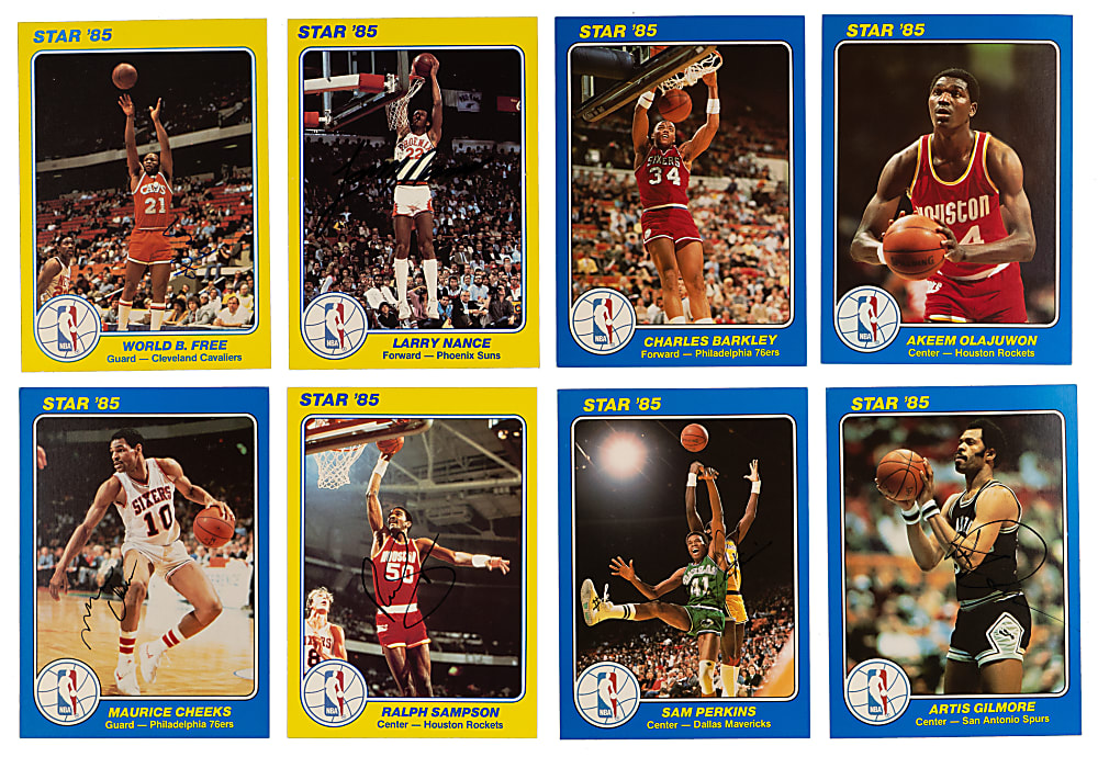 1984-1985 Star Basketball Court Kings Near Complete Set (45/50) with (38) Signed Examples