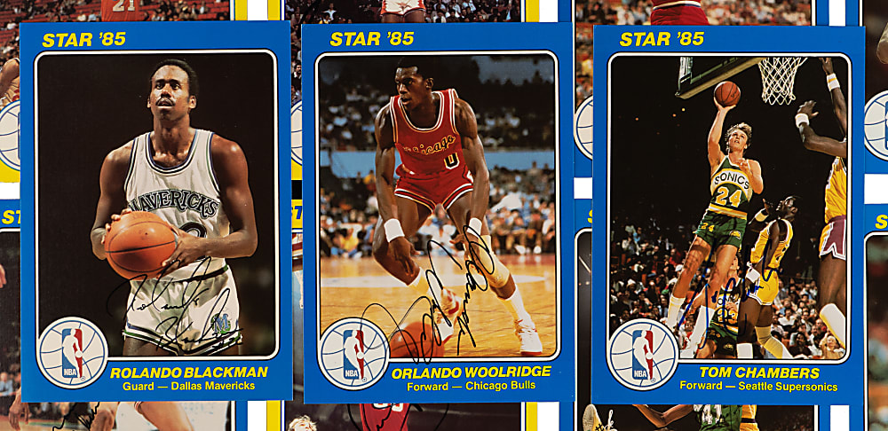 1984-1985 Star Basketball Court Kings Near Complete Set (45/50) with (38) Signed Examples