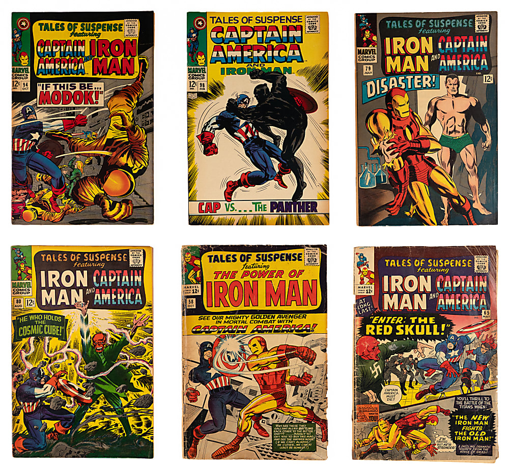 1964-1968 Marvel Tales of Suspense Iron Man/Captain America Double Feature Near-Complete Run (36/42)