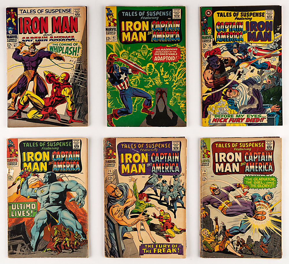 1964-1968 Marvel Tales of Suspense Iron Man/Captain America Double Feature Near-Complete Run (36/42)