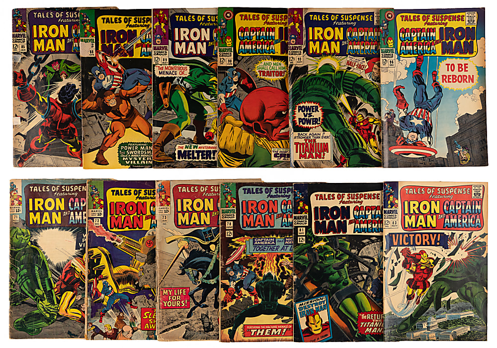 1964-1968 Marvel Tales of Suspense Iron Man/Captain America Double Feature Near-Complete Run (36/42)