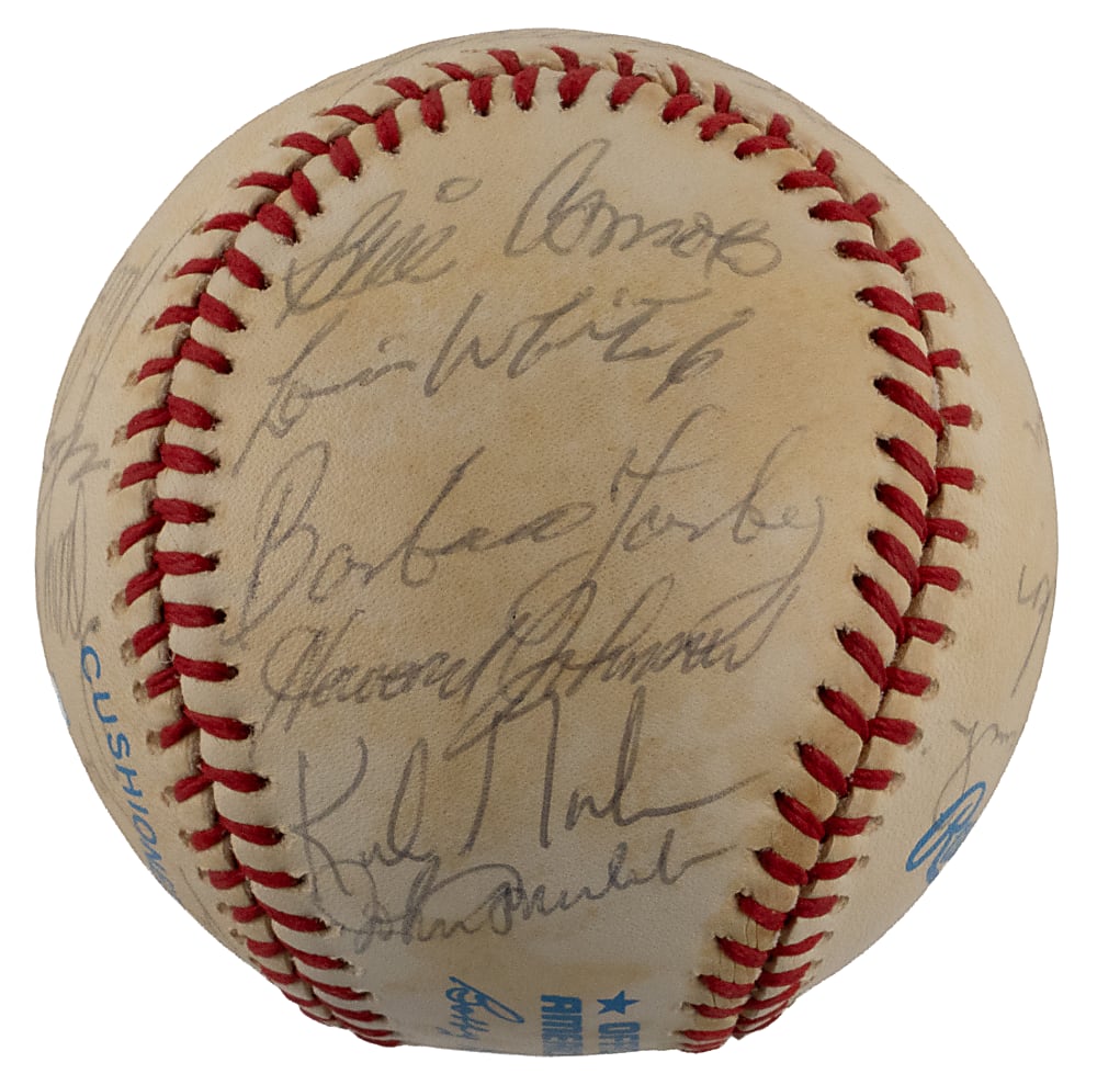 1984 Detroit Tigers World Champions Team-Signed Ball with (23) Including Anderson, Gibson & Whitaker