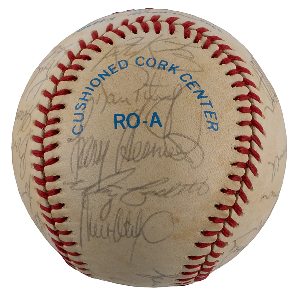 1984 Detroit Tigers World Champions Team-Signed Ball with (23) Including Anderson, Gibson & Whitaker