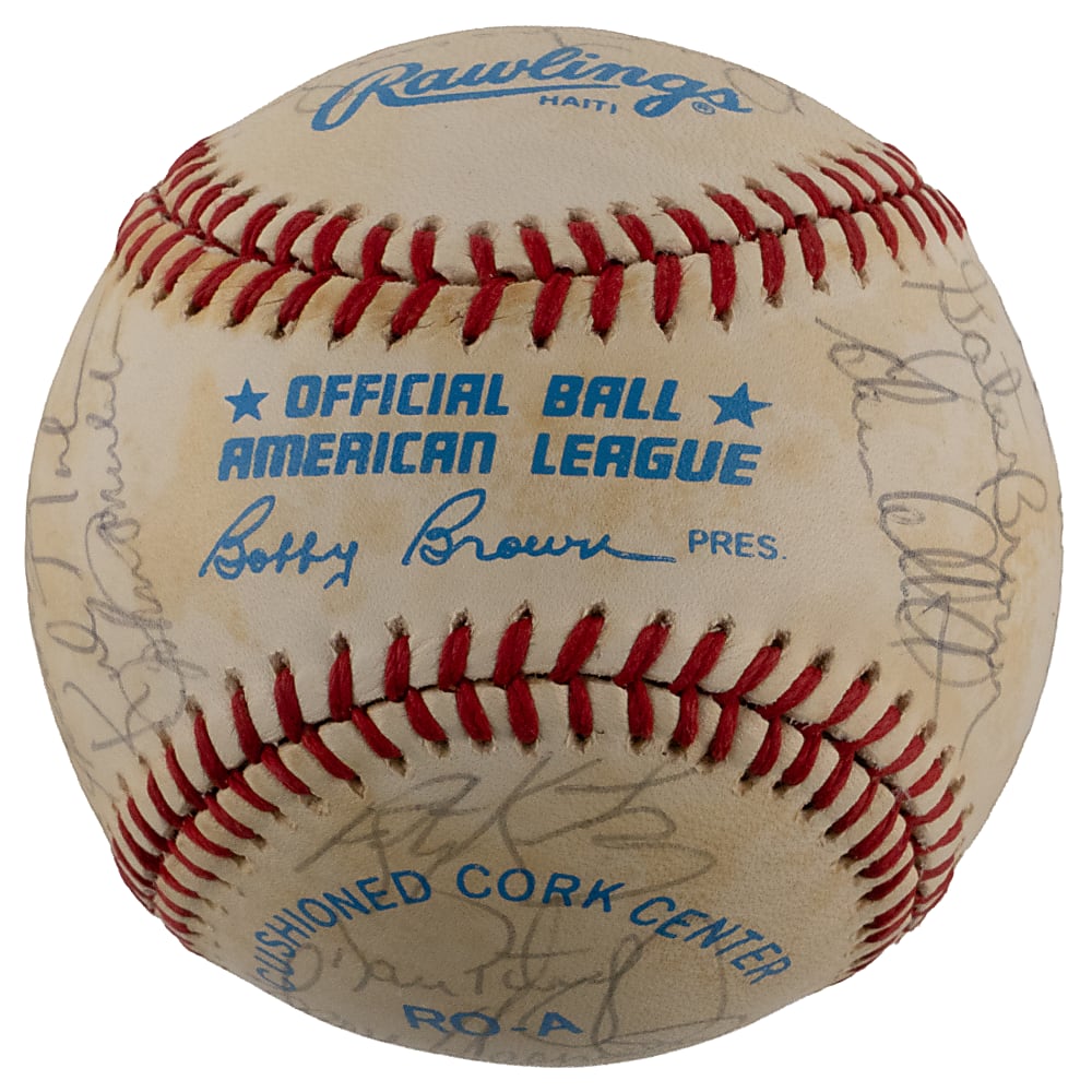 1984 Detroit Tigers World Champions Team-Signed Ball with (23) Including Anderson, Gibson & Whitaker