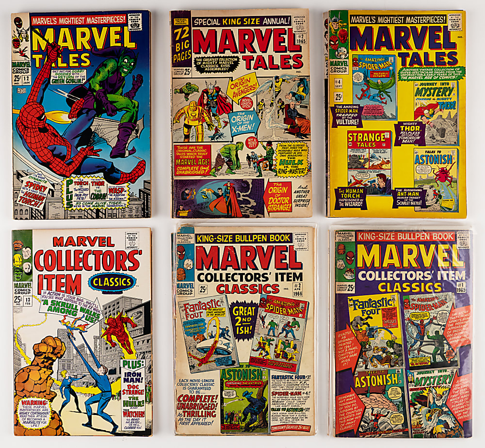 1960s Marvel Anthology Series Comic Books (96) with Marvel Super-Heroes #12 First Captain Marvel & #13 First Carol Danvers