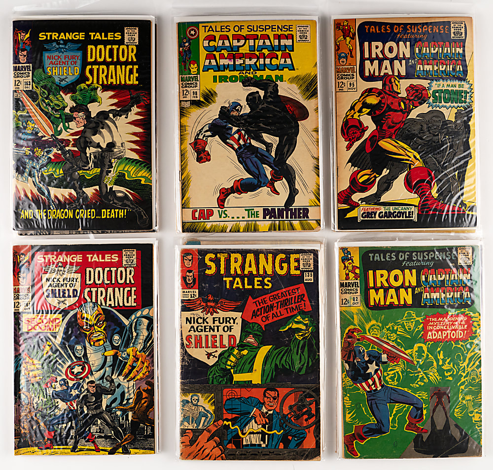 1960s Marvel Anthology Series Comic Books (96) with Marvel Super-Heroes #12 First Captain Marvel & #13 First Carol Danvers