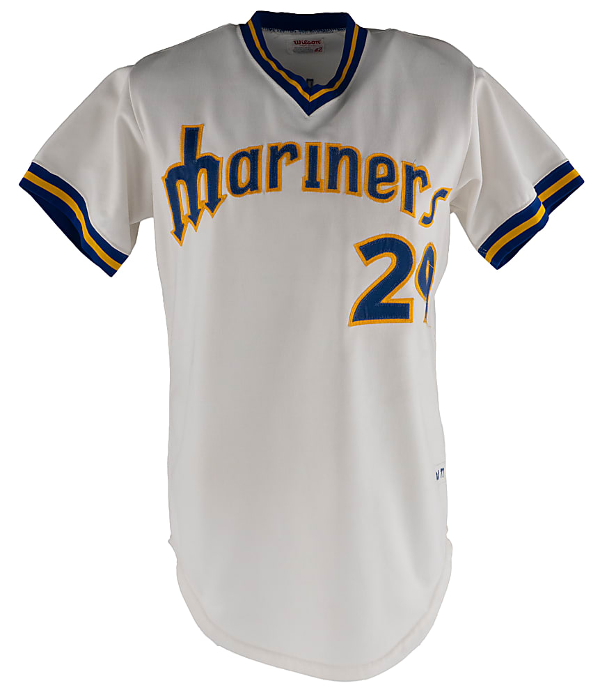 1977 Tom House First Year Seattle Mariners Game-Used Home Jersey with Phil Wood LOA
