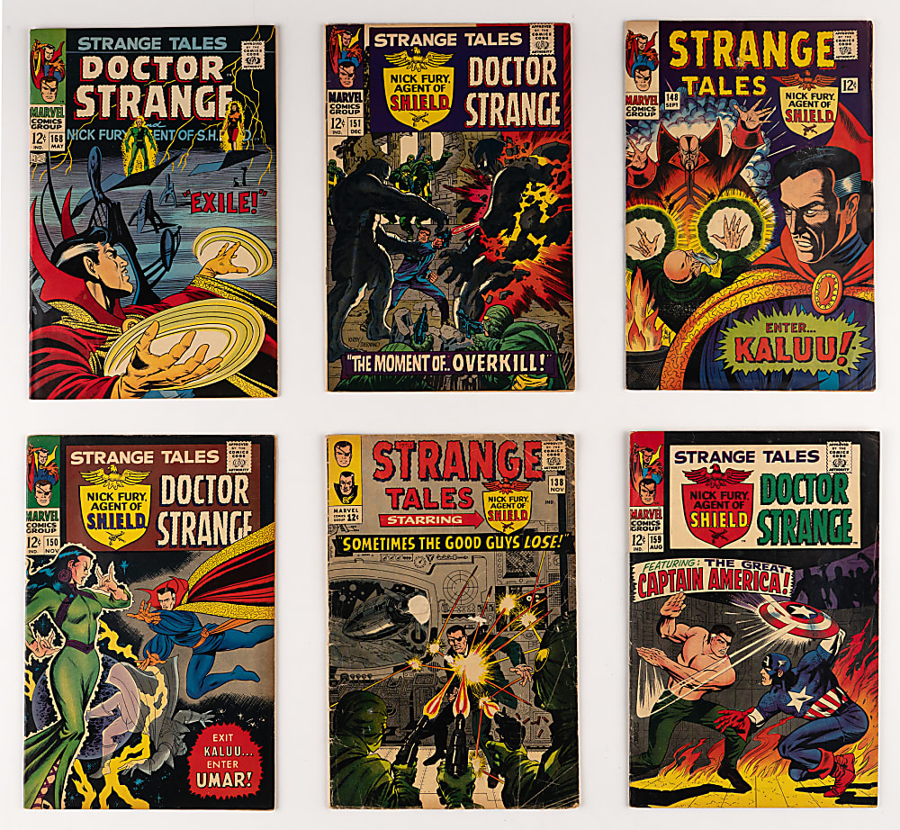 1964-1968 Marvel Strange Tales Doctor Strange/Nick Fury Double Feature Near-Complete Run (32/34)