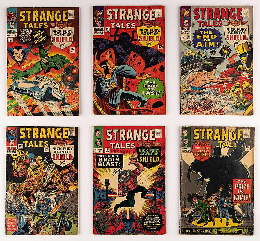 1964-1968 Marvel Strange Tales Doctor Strange/Nick Fury Double Feature Near-Complete Run (32/34)
