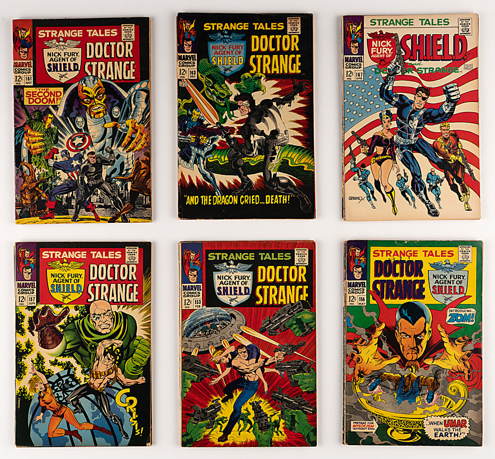 1964-1968 Marvel Strange Tales Doctor Strange/Nick Fury Double Feature Near-Complete Run (32/34)