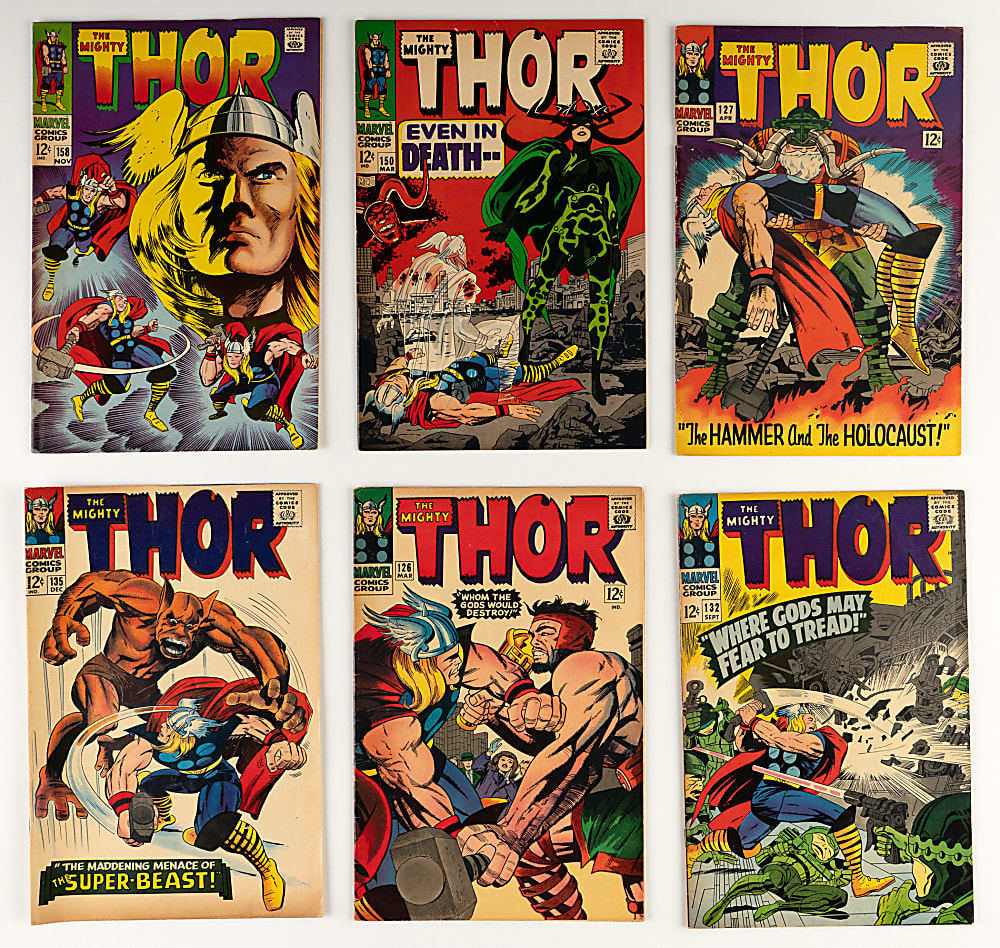 1966-1968 Marvel Thor #126-164 Near Complete Run (38/39) with #126 Thor Versus Hercules