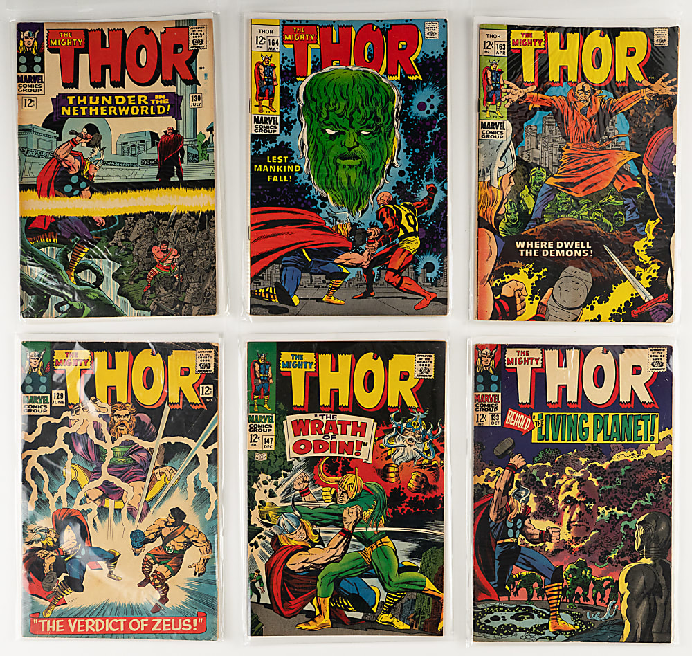 1966-1968 Marvel Thor #126-164 Near Complete Run (38/39) with #126 Thor Versus Hercules