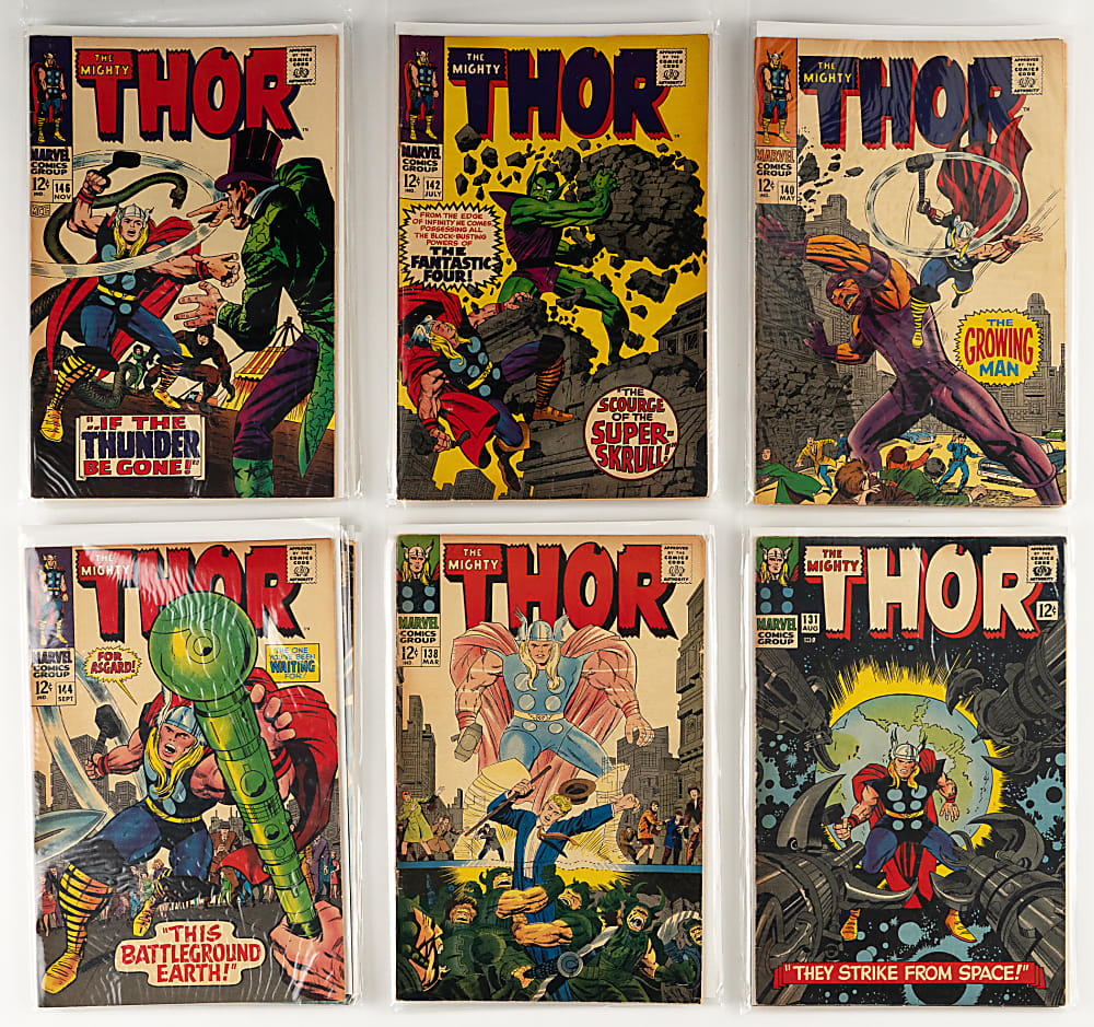 1966-1968 Marvel Thor #126-164 Near Complete Run (38/39) with #126 Thor Versus Hercules