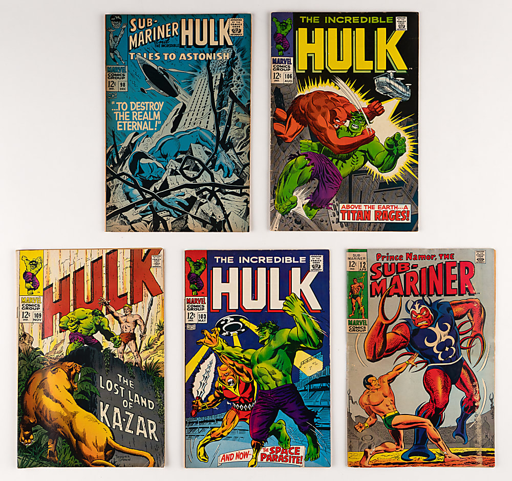 1960s Marvel Hulk and Sub-Mariner Comic Books (11)
