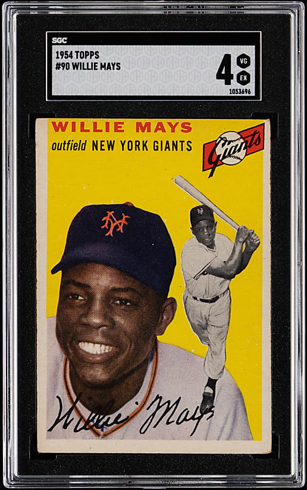 1954 Topps #90 Willie Mays SGC VG/EX 4