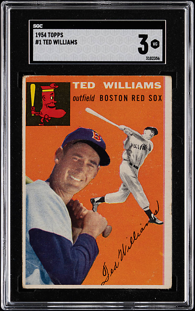 1954 Topps #1 Ted Williams SGC VG 3