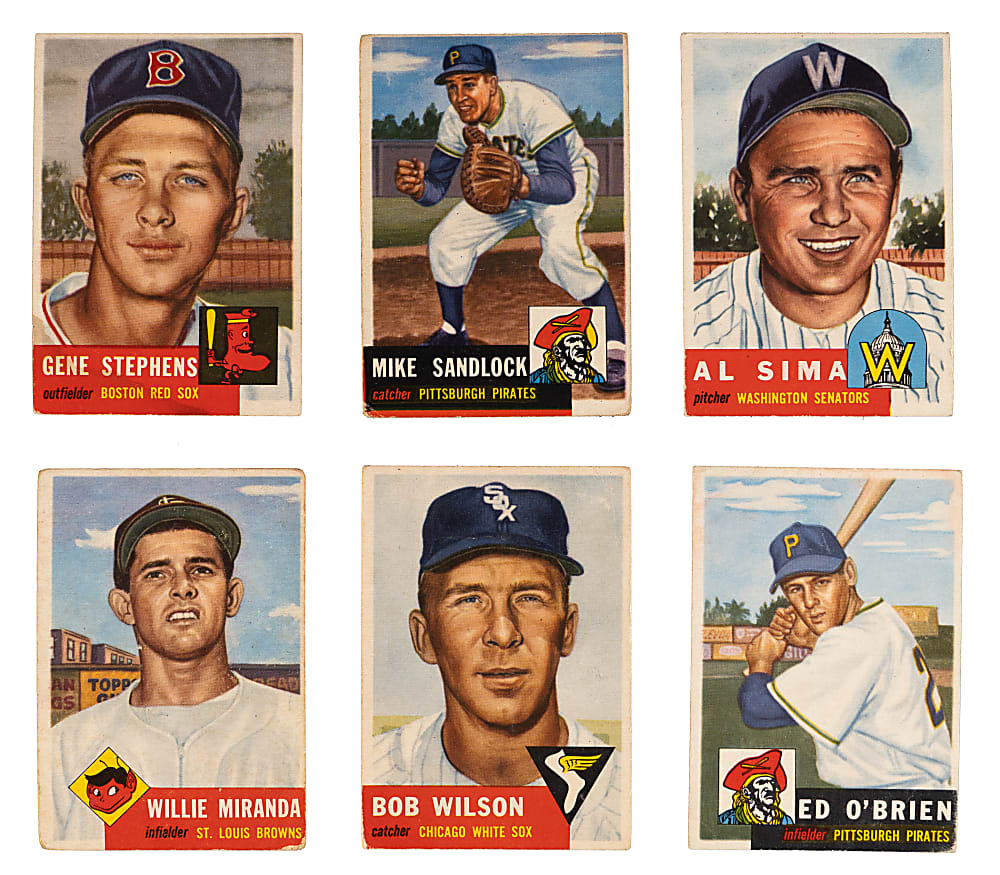 1952 & 1953 Topps Collection (194) with 1952 Topps #88 Bob Feller