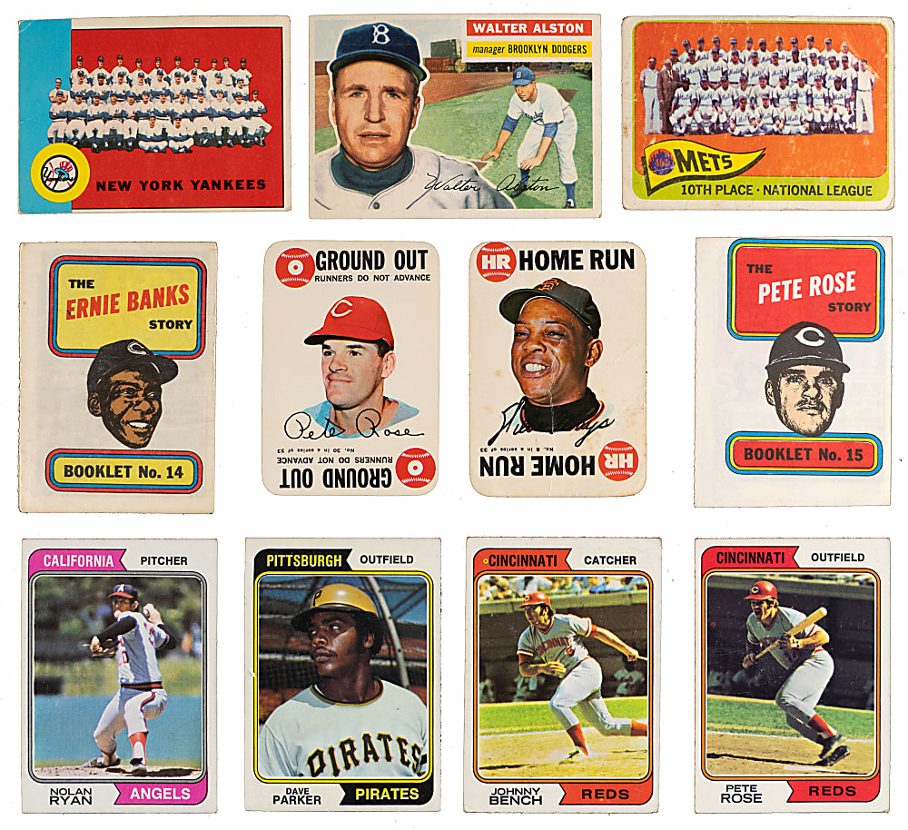 1954-1974 Baseball Shoebox Collection (1,349) with Several Hall of Famers & Stars