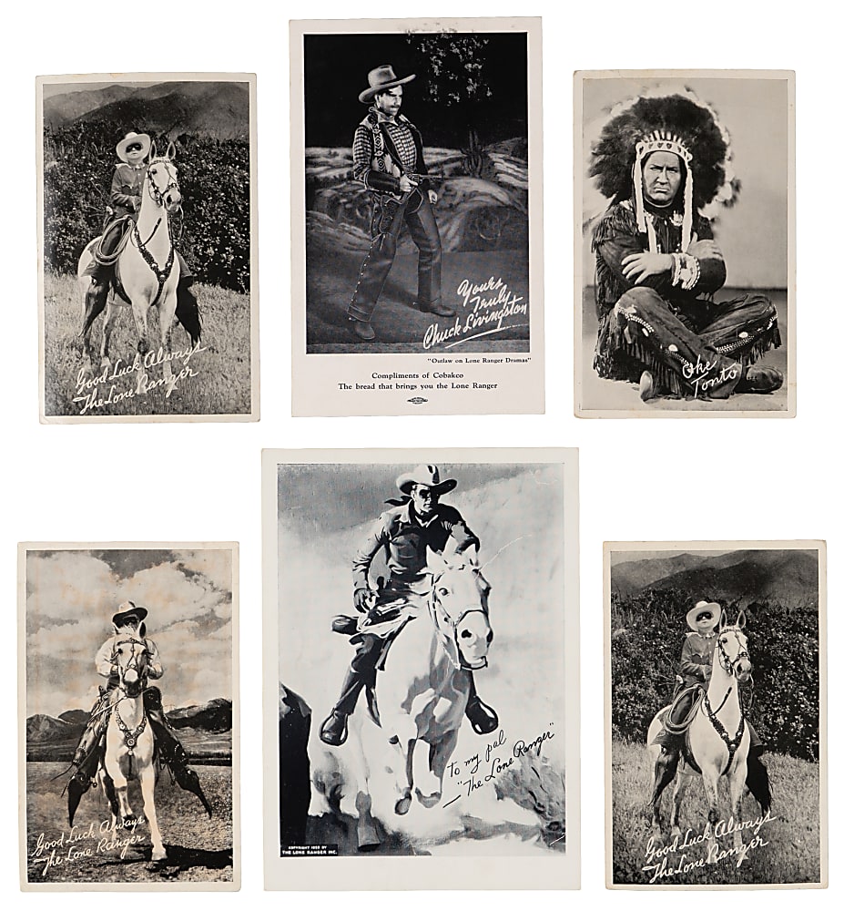 1938-1940 The Lone Ranger Radio Premiums (10) with Cobako & Silvercup Bread