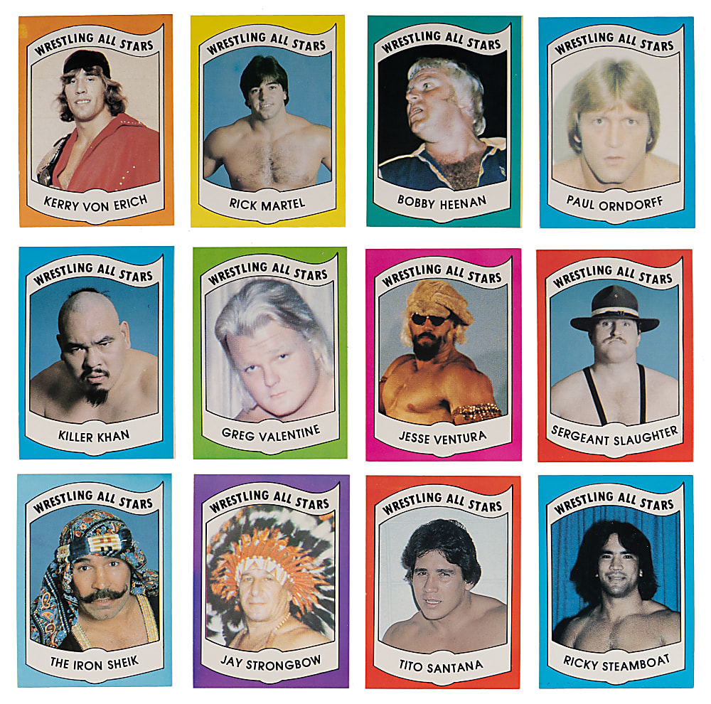 1982 Wrestling All-Stars "Series B" Complete Set (36) - Clean!