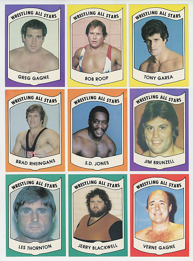 1982 Wrestling All-Stars "Series B" Complete Set (36) - Clean!
