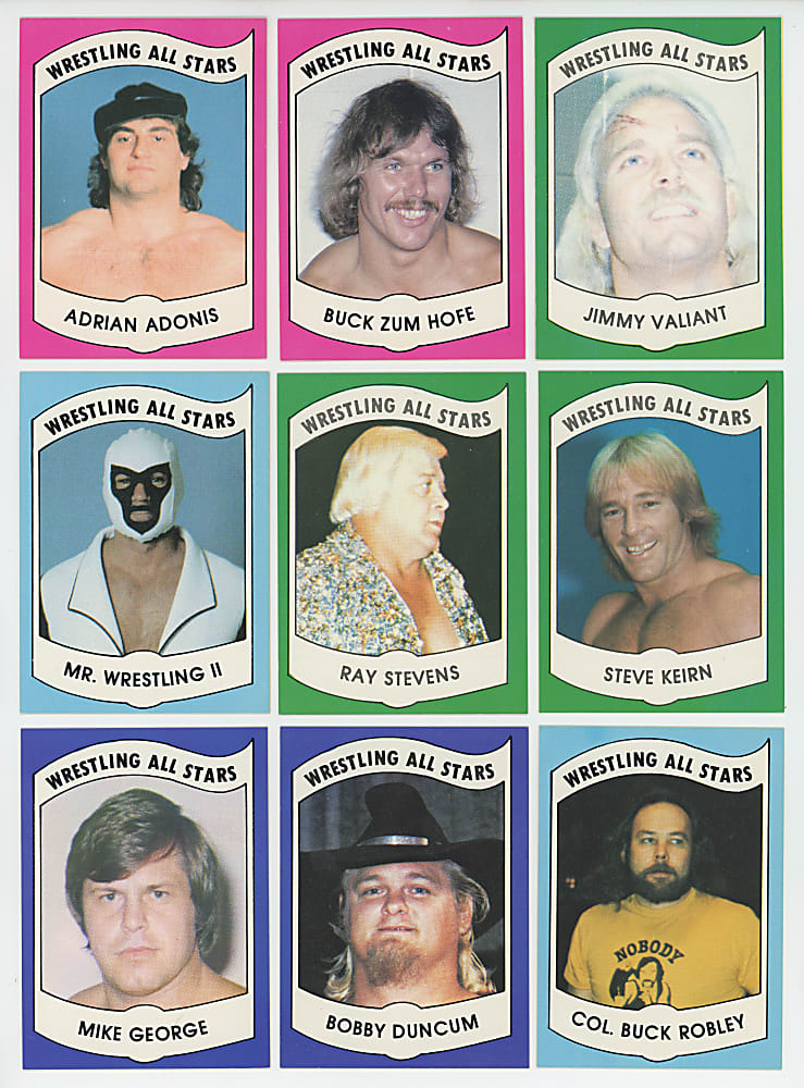 1982 Wrestling All-Stars "Series B" Complete Set (36) - Clean!